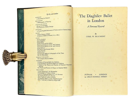 The Diaghilev Ballet in London: A Personal Record. First edition.