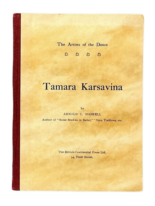 Tamara Karsavina. First edition