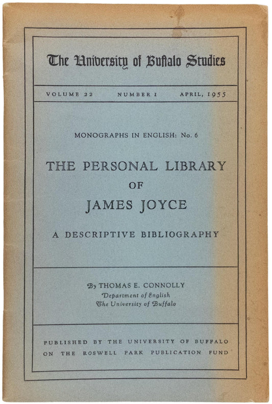 The Personal Library of James Joyce. Signed and inscribed by the author.