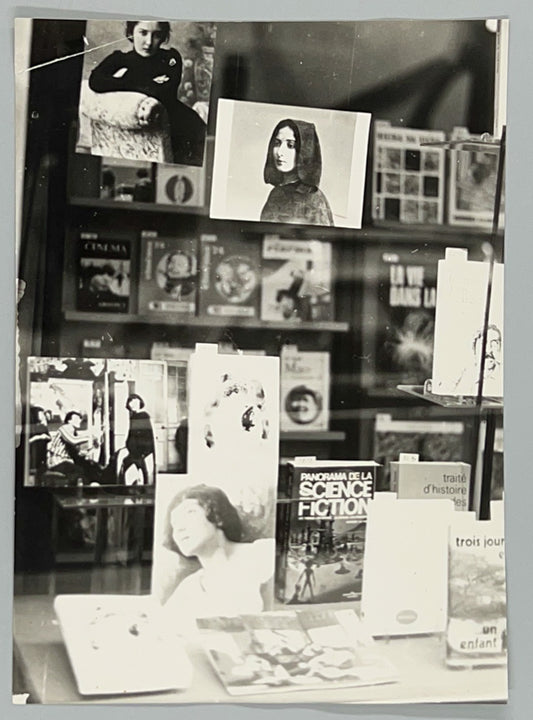 Bookstore display dedicated to Bella Сhagall. Signed and inscribed photo.
