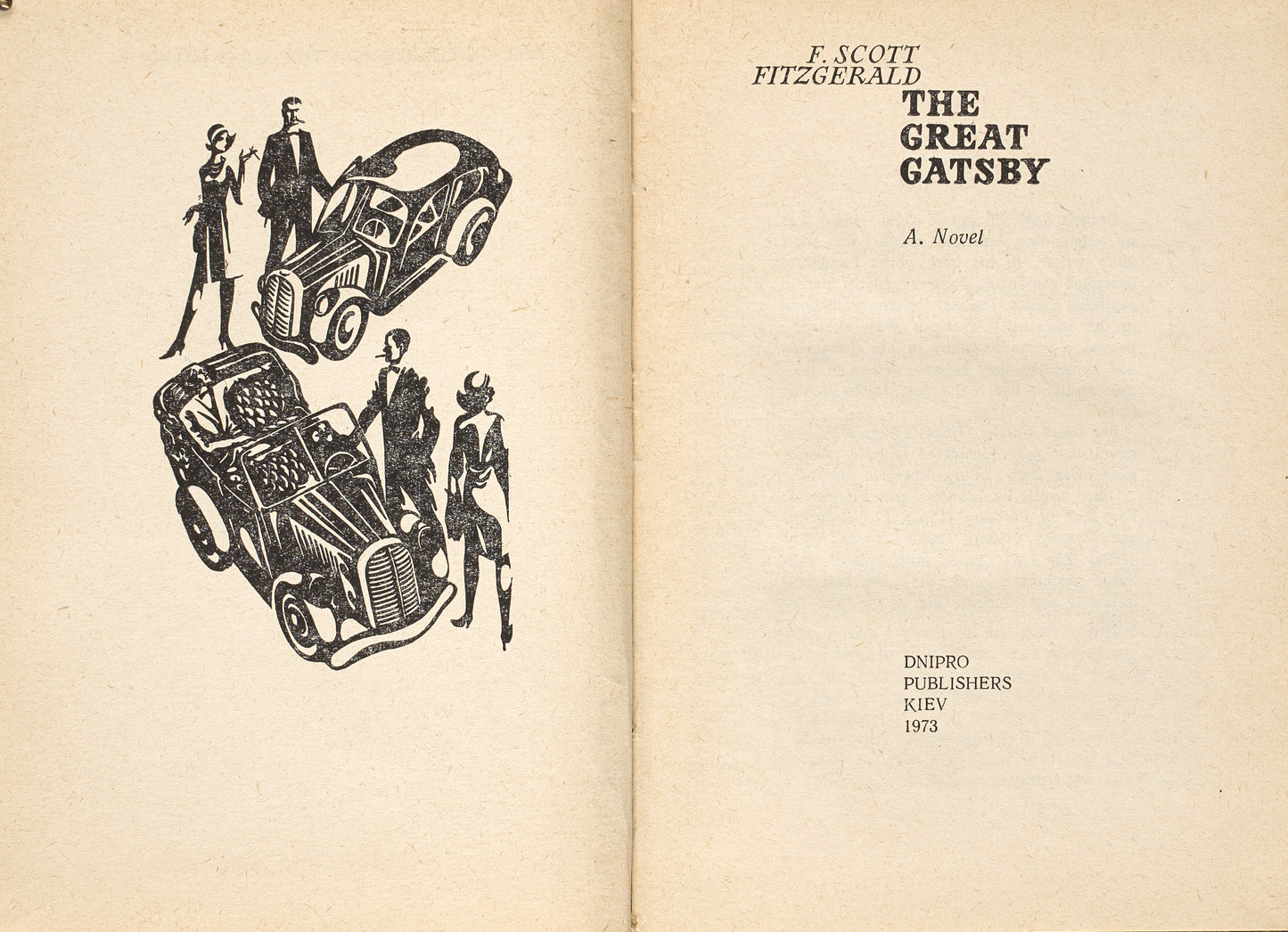 The Great Gatsby. First edition of the novel in the USSR in English.