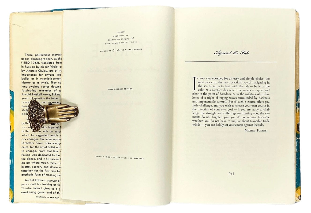 Fokine: Memoirs of a ballet master. First British edition.