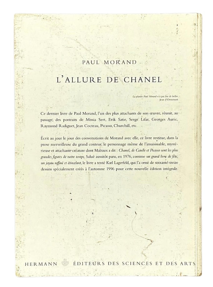L’allure de Chanel. First edition of these illustrations.