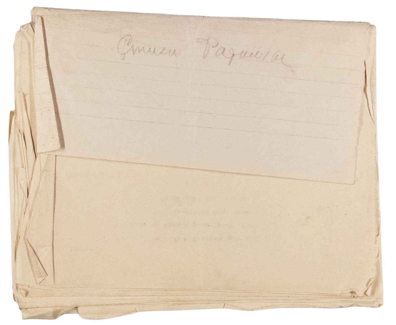 Poetry of Fatemeh Sayyah, the first Iranian female professor. Tapuscripts.