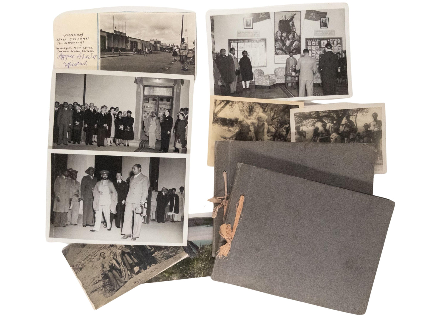 Collection of Photos from the Archive of a Soviet Diplomat. Interesting collection featuring early photographs of the Emperor of Ethiopia.