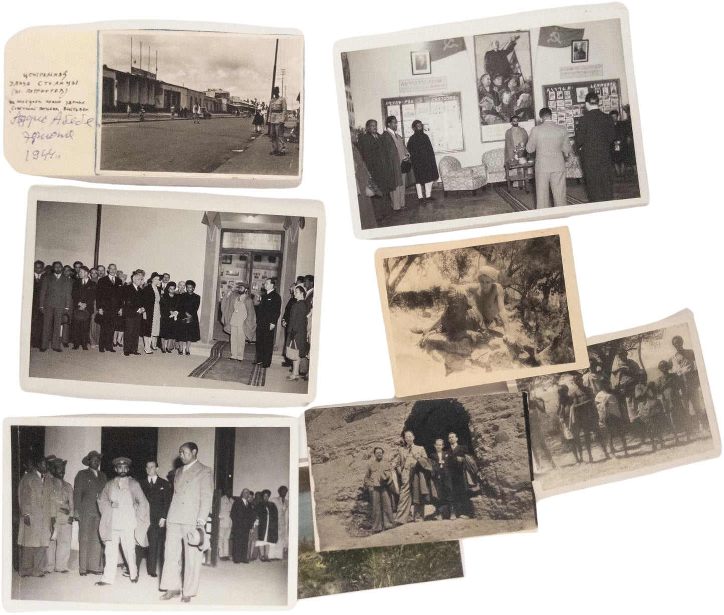 Collection of Photos from the Archive of a Soviet Diplomat. Interesting collection featuring early photographs of the Emperor of Ethiopia.