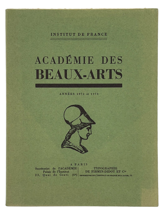 Académie des Beaux-Arts. Signed and inscribed by Serge Lifar.